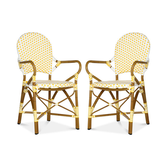 Boylin Set of 2 Indoor/Outdoor Wicker Armchair