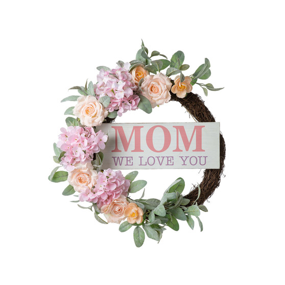 22" Mother's Day Floral Wreath