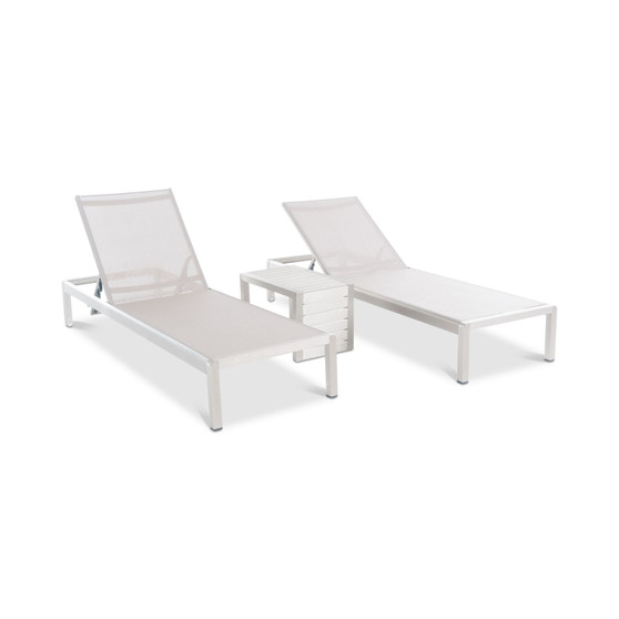 Greyson Outdoor Chaise Lounge & Small End Table 3-Pc. Set