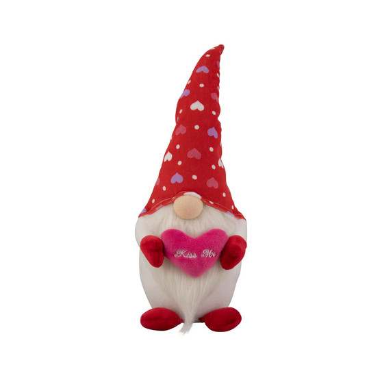 Hearts Kiss Me Valentine's Day Gnome, 16"