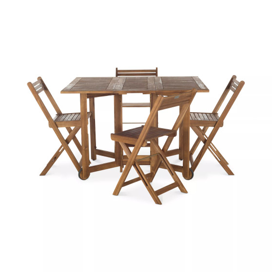 Kinsie Outdoor 5-Pc. Dining Set (1 Dining Table & 4 Chairs)