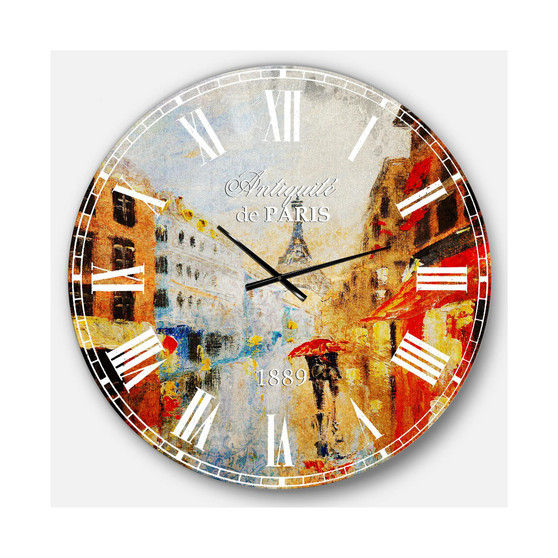 Sensual Oversized Round Metal Wall Clock - 36 x 36