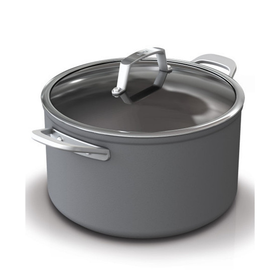Foodi NeverStick Premium Hard-Anodized 8-Quart Stock Pot with Glass Lid