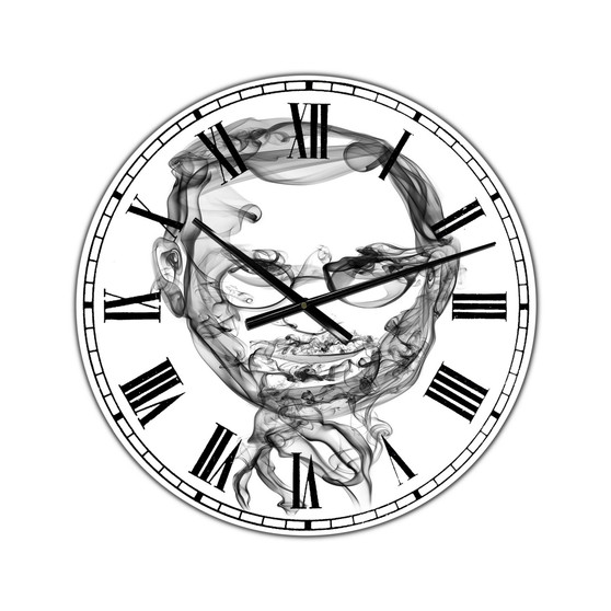 Steve Jobs Oversized Modern Wall Clock - 38" x 38" x 1"