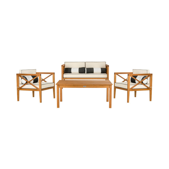 Nunzio 4Pc Outdoor Seating Set with Pillows