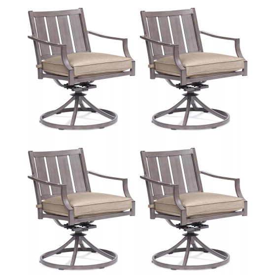 Set of 4 Wayland Outdoor Swivel Chairs, Created for Macy's