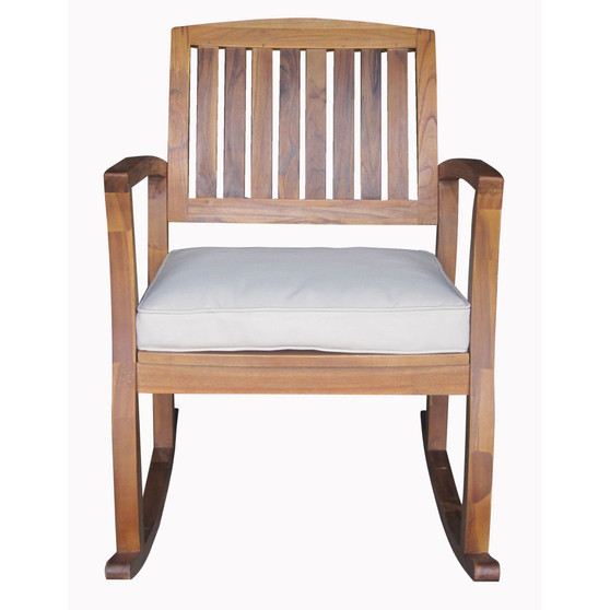Dewitt Outdoor Rocking Chair with Cushion