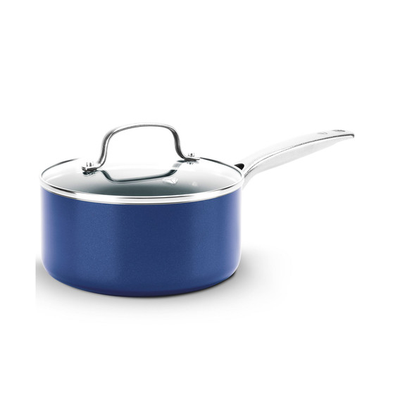 Diamond-Infused Ceramic Nonstick 2-Qt. Saucepan with Lid