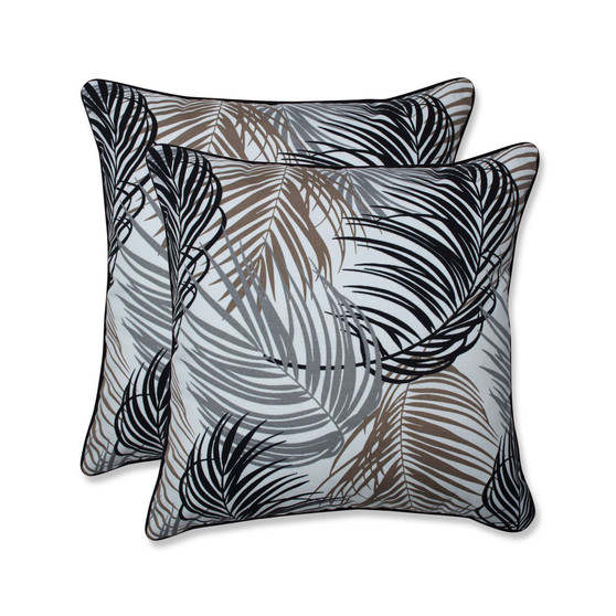 Palm Fronds 18" x 18" Outdoor Decorative Pillow 2-Pack