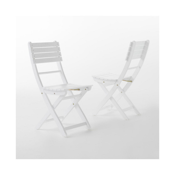 Positano Outdoor Foldable Dining Chairs, Set of 2
