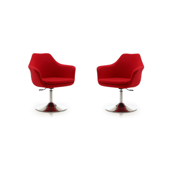 Kinsey Adjustable Height Swivel Accent Chair, Set of 2