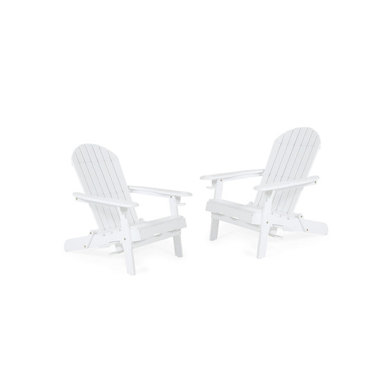 Bellwood Outdoor Folding Adirondack Chairs Set, 2 Piece