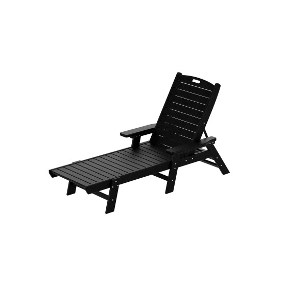 Adirondack Outdoor Chaise Lounge for Patio Garden Poolside