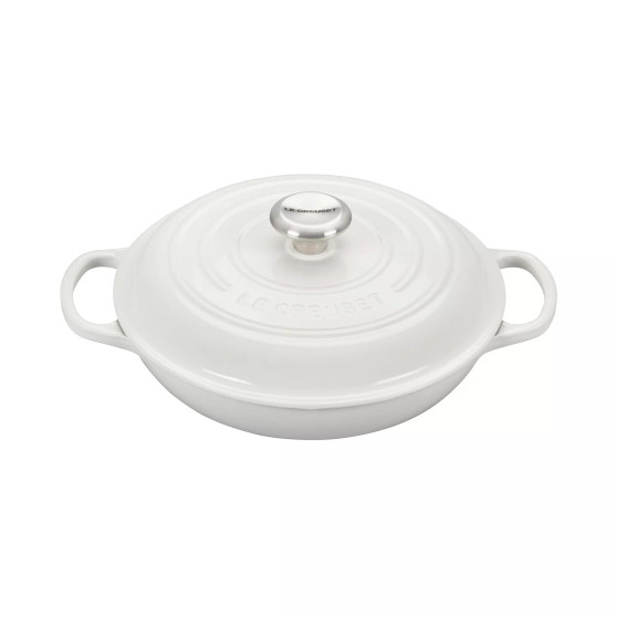 2.25 Quart Enameled Cast Iron Braiser with Lid