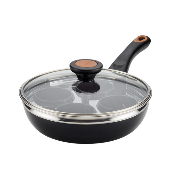 Glide Copper Ceramic 8" Nonstick Covered Egg Poacher