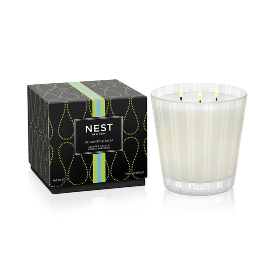 Coconut & Palm 3-Wick Candle, 21.1 oz.