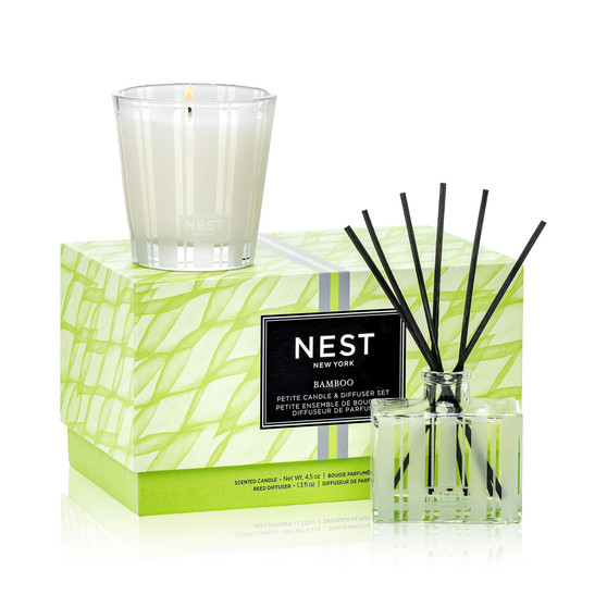 2-Pc. Bamboo Petite Candle & Diffuser Set