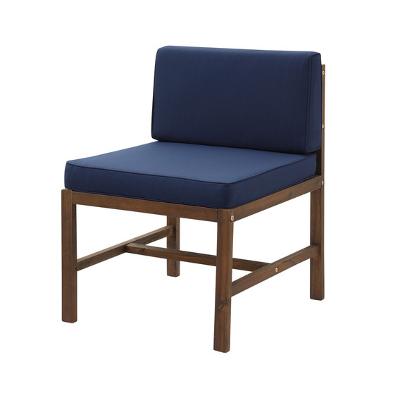 Modular Acacia Patio Side Chair