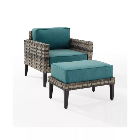 Prescott 2 Piece Outdoor Wicker Armchair Set
