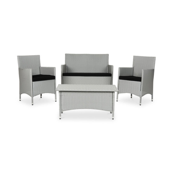 Chrystie Outdoor 4-Pc. Seating Set (1 Loveseat, 2 Chairs & 1 Coffee Table)