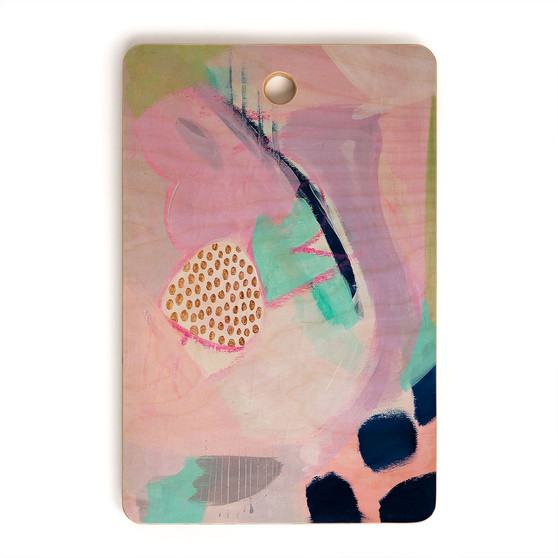 Blush Leopard Rectangle Cutting Board