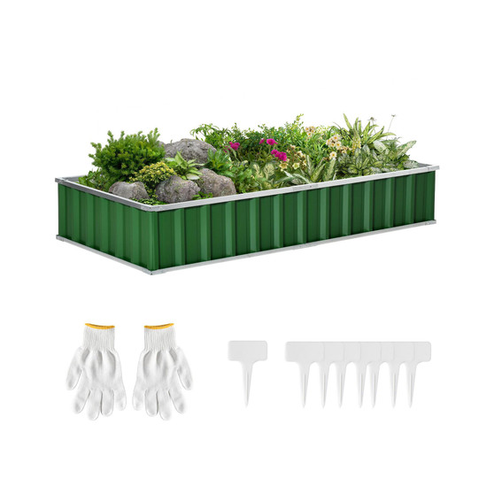 69" x 36" Metal Raised Garden Bed, DIY Planter Box