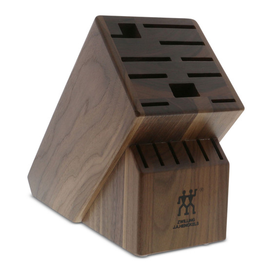 J.A. Henckels Twin Dark Walnut 16-Slot Block