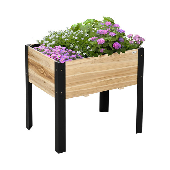 Raised Garden Bed Metal Legs Elevated Planter Box for Vegetable