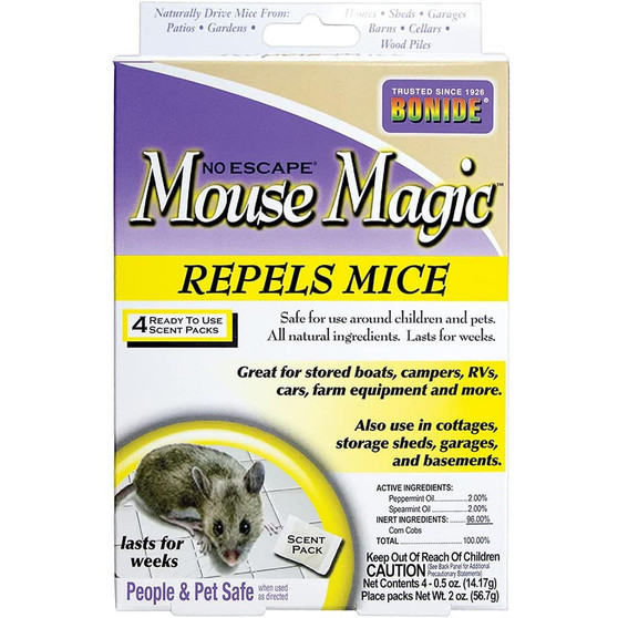Mouse Magic Ready-to-Use Scent Packs, 4 Scent Packs