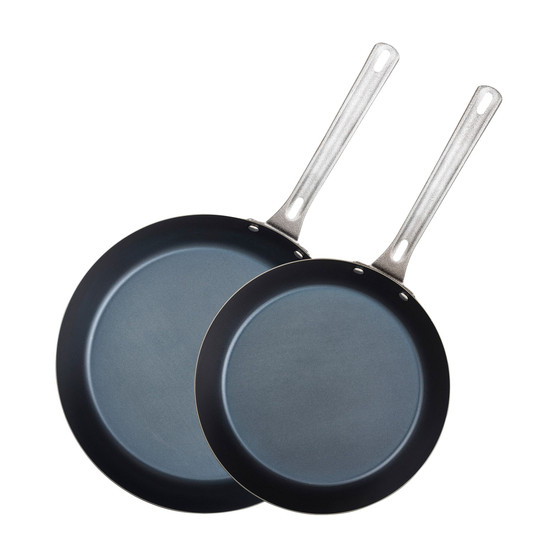 2-Pc. 10" & 12" Blue Carbon Steel Fry Pan Set