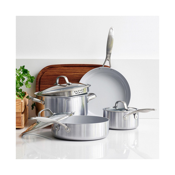 Venice Pro Stainless Steel Ceramic 7-Pc. Cookware Set