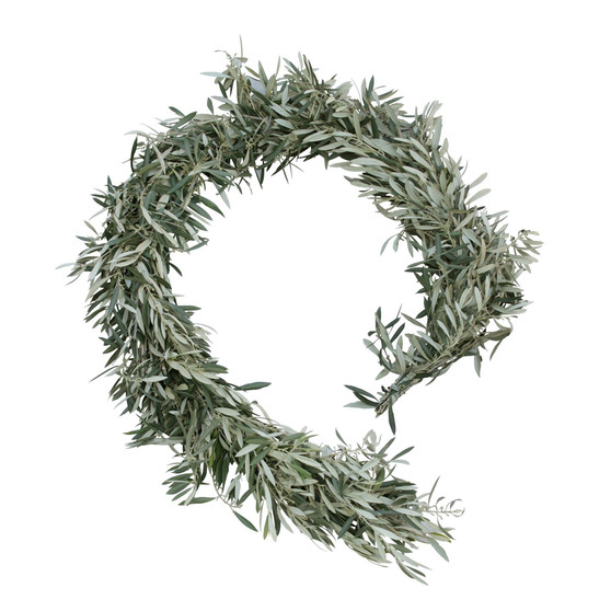 Fresh Olive Garland, 6'