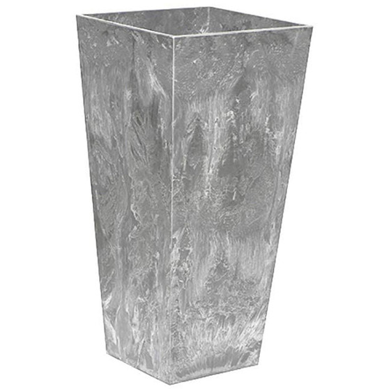 Artstone Ella Tall Square Planter Grey 19.5 inch