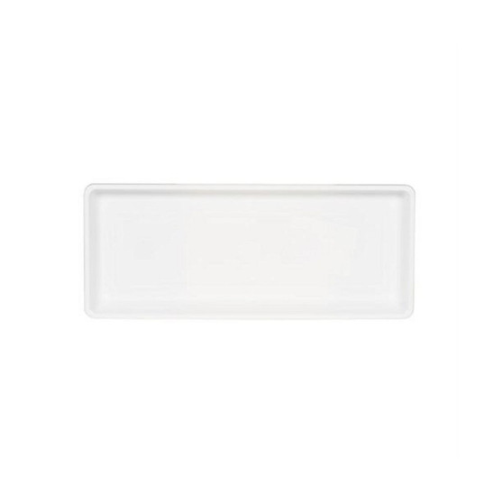 Manufacturing Countryside Plastic Flower Box Tray, White, 18" L