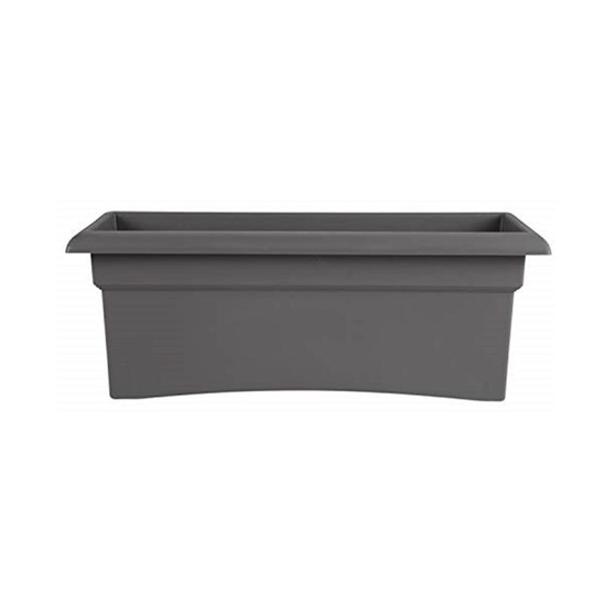 VER26908 Veranda Window Deck Box Planter 26" x 11" Charcoal