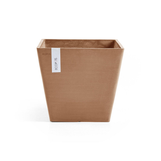 Plastic Rotterdam Flower Pot Planter, Terracotta Color, 12"