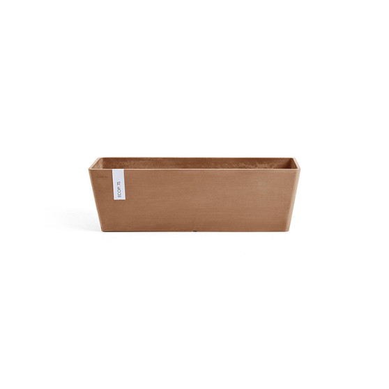 Plastic Bruges Flower Pot Planter, Terracotta Color, 17.7"