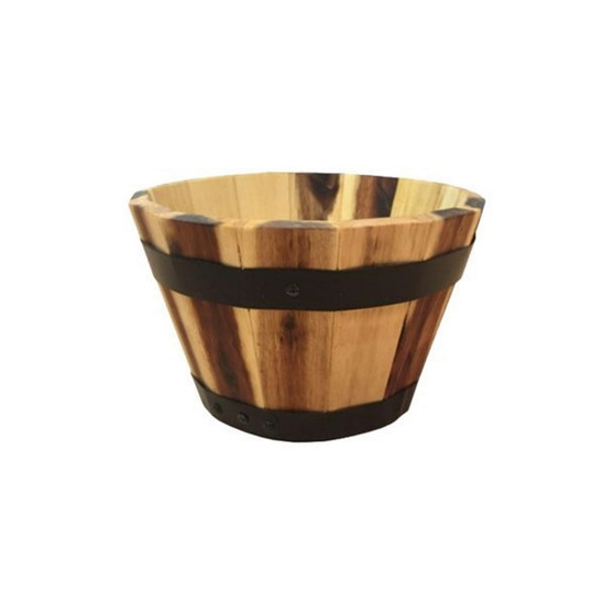 Round Barrel Planter 11.5 x 7in