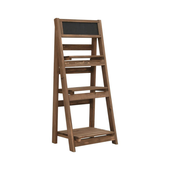 3-Tier Plant Stand with Blackboard 15.7"x11.8"x35.4" Solid Fir Wood