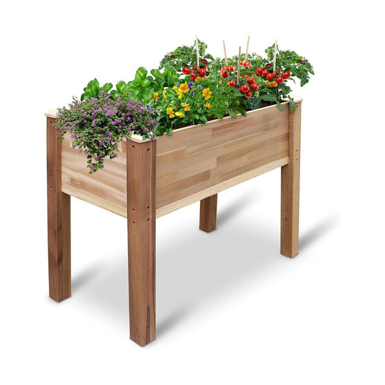 Raised Garden Bed, Elevated Herb Garden Planter for Patio & More