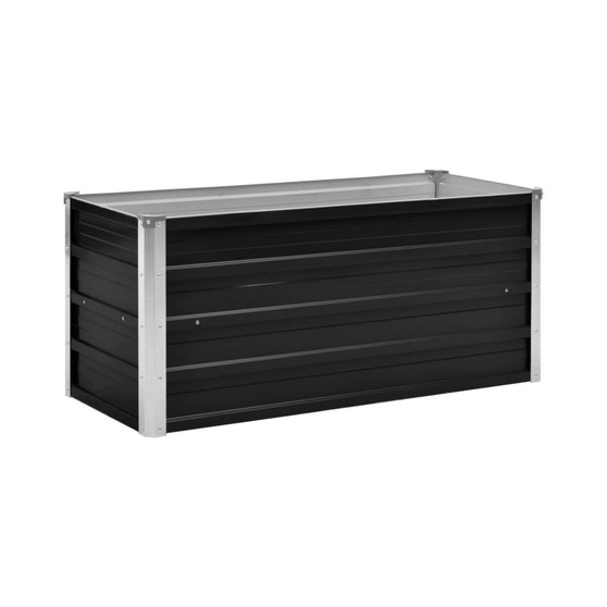 Garden Raised Bed Anthracite 39.4"x15.7"x17.7" Galvanized Steel