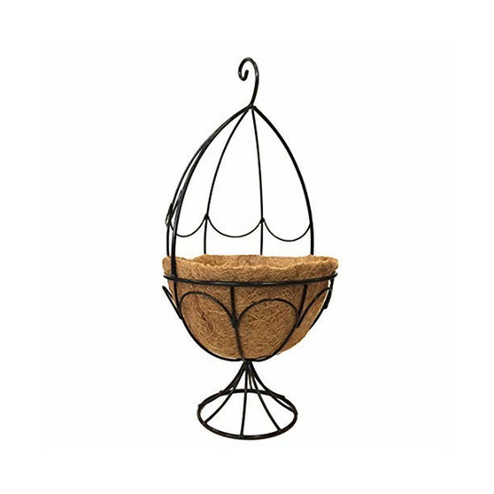 13062179 Metal Plant Stand, Black