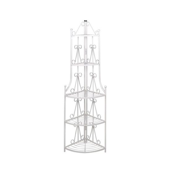 Corner Plant Rack White 14.2"x23.6"
