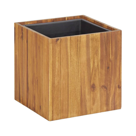 Garden Raised Bed Pot 13.2"x13.2"x13.2" Solid Acacia Wood