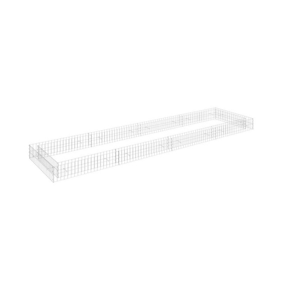 Gabion Raised Bed Galvanized Steel 157.5"x39.4"x7.9"