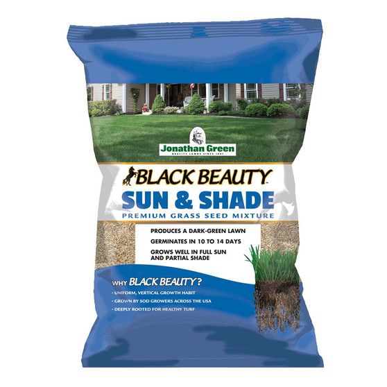 Black Beauty Sun & Shade Grass Seed Mixture, 25lb bag