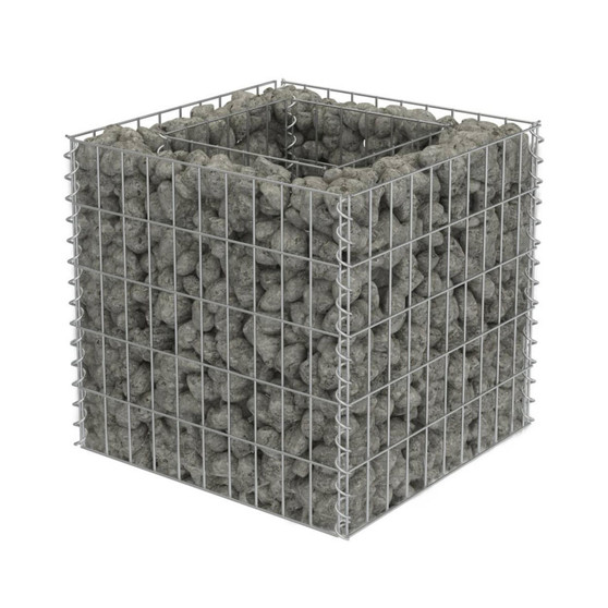 Gabion Raised Bed Galvanized Steel 19.7"x19.7"x19.7"