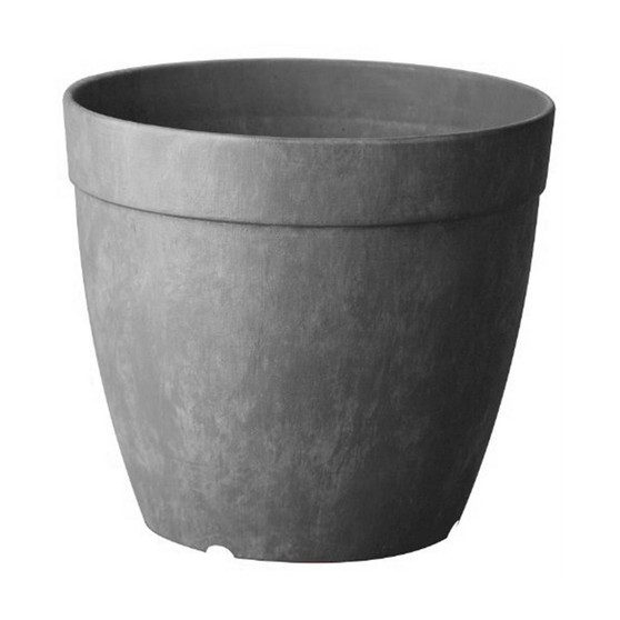 Artstone Dolce Round Planter 7 x 9" Grey