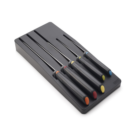 Elevate Knives Store 5-Piece Knife Set with in-Drawer Storage Tray