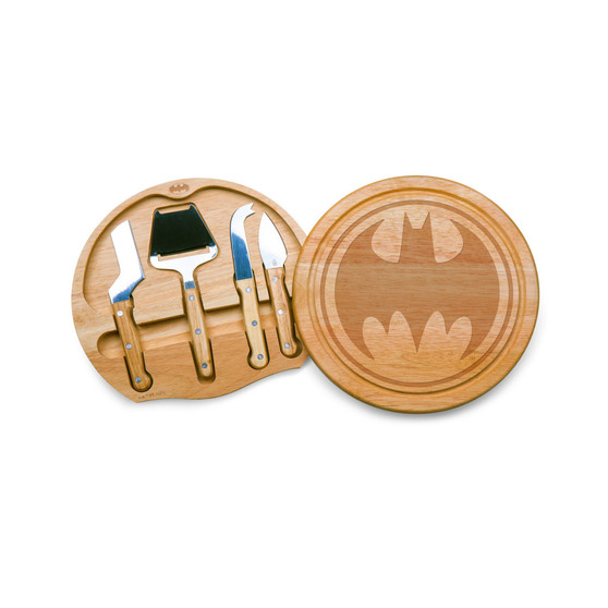 Batman Bat Signal Circo 5 Piece Cheese Cutting Board Tools Set